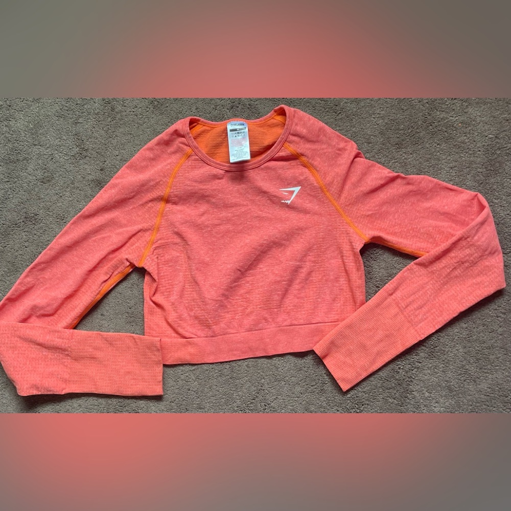 Gymshark vital seamless Crop Top | Size M | Color Orange | Excellent Condition